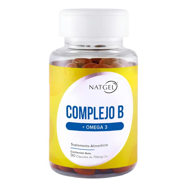 Complejo B con Omega 3 | 90 Cápsulas Softgels de