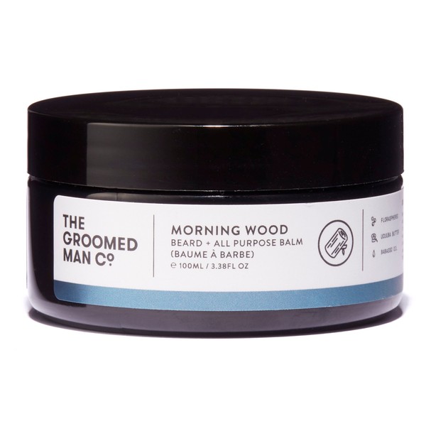 The Groomed Man CO Morning Wooden Beard Balm, 3.38 Oz