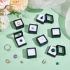 BENECREAT Pack of 70 Black Gemstone Display Box, 29.5 mm
