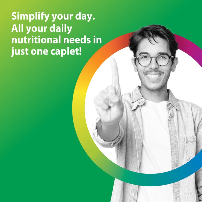 Rainbow Light Mens Multivitamin One + | 30 Caplets |