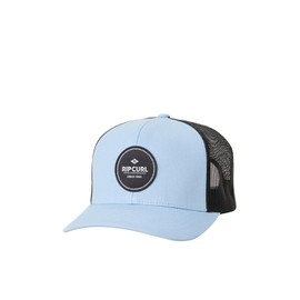 Rip Curl Icons Trucker Hat, Mesh Back Cap Snapback for Men, Adjustable, Spray Blue Routine Curve