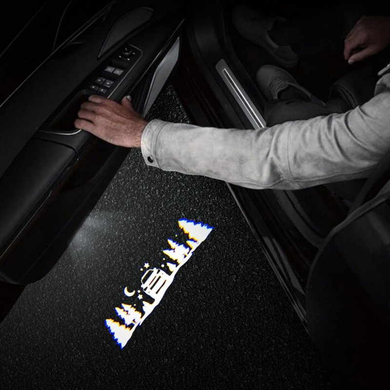 BuJinZeTui 2 PCS Car Door Logo Lights Compatible for 4Runner