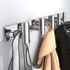 VINHOLD Wall Mounted Coat Rack-5 Hooks, Heavy Duty Stainless Steel