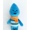Fluffy House Cute Blue Little Raindrop Plush Stuffed Toy, Raindrop