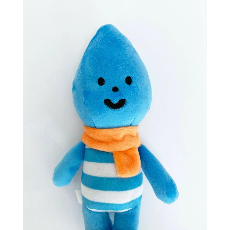 Fluffy House Cute Blue Little Raindrop Plush Stuffed Toy, Raindrop