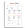 Weekly Cleaning Planner Notepad - Daily, Weekly & Monthly Cleaning