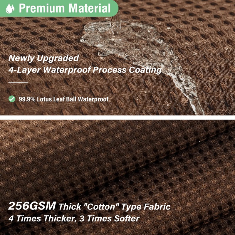 Dynamene Extra Long Shower Curtain - 96 Inch Long Waffle