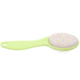 SAFIGLE Double Sided Pumice Brush for Feet Ergonomic Pedicure Tool for Exfoliating Dead Skin Natural Foot Callus Remover for Smooth and Soft Feet for Home Foot Care