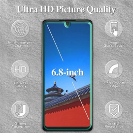 Kesuwe [3-Pack] Screen Protector For LG Stylo 6 Tempered Glass, Anti Scratch, Bubble Free, 9H Hardness, Case Friendly, Easy to install