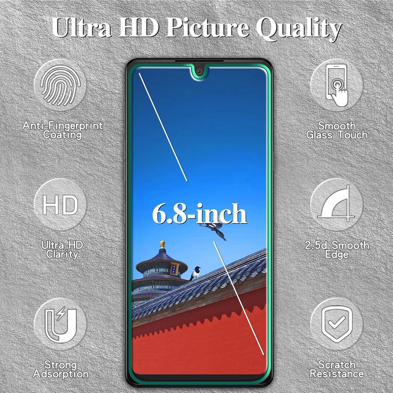 Kesuwe [3-Pack] Screen Protector For LG Stylo 6 Tempered Glass,