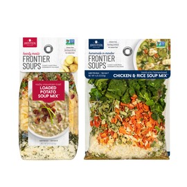 Anderson House Frontier Soups Combo Pack: (1) Rocky Mountain Trail Loaded Potato, 8 oz and (1) Kentucky Homestead Chicken & Rice, 4.25 oz