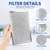 Hedday WB06X10608 Microwave Grease Filter Replacement 5.12 x 7.64 ",