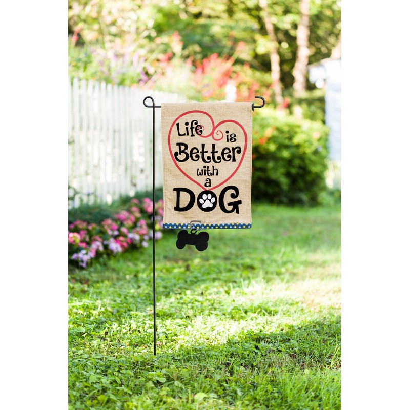 Life is Better with Dog Garden Flag