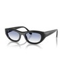 Vogue Eyewear Woman Sunglasses Black Frame, Clear Gradient Light Blue
