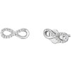 Engelsrufer Infinity Stud Earrings for Women 925 Sterling Silver with