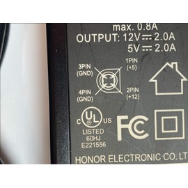 Replacement for Flypower Power Supply SPP34-12.0/5.0-2000 12.0V 5.0V 2000mA