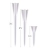 IZZO Golf Plastic Golf Tees, 1.5 Inch, White (Pack of