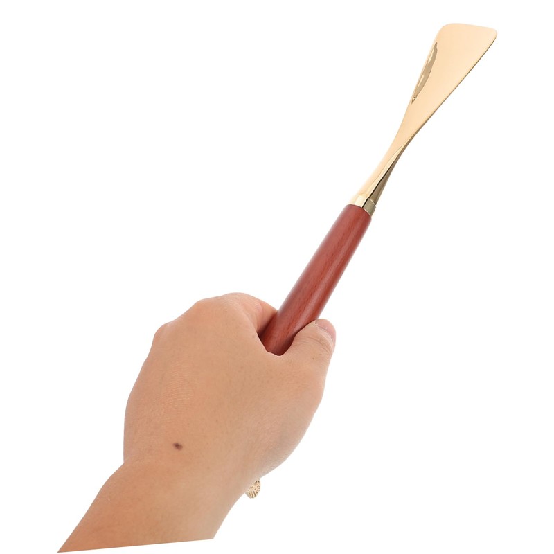 Healvian Long-handled Shoes Shoe Helper Metal for Seniors Beech