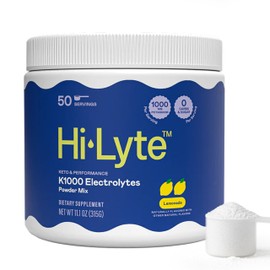 Hi-Lyte Polvo de electrolitos Keto K1000  Limonada  Bebida hidratante  Aumenta tu energía y combate los calambres en las piernas  Sin azúcar ni...    