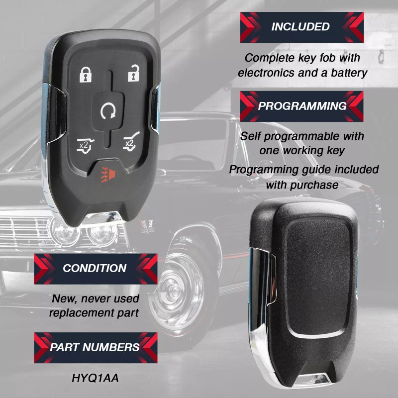 RemoteStop 2 Remote 6-Button Key Fob for 2015 2016 2017