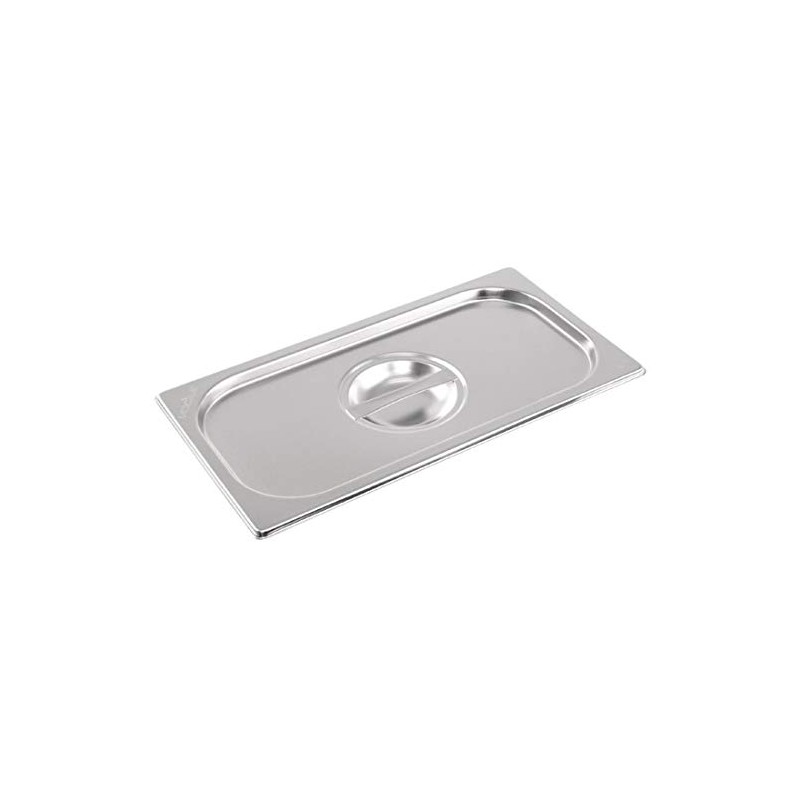 Vogue Stainless Steel Lid for 1/2 Gastronorm Tray, Silver, GN