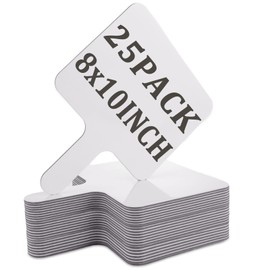 Acrux7 25 Pack Dry Erase Paddles 10" x 8" Handheld Whiteboard Paddles, Double Sided White Board Auction Paddle, Small Dry Erase Answer Paddles for Classroom, Teaching, Auction, Office, Meeting, Party