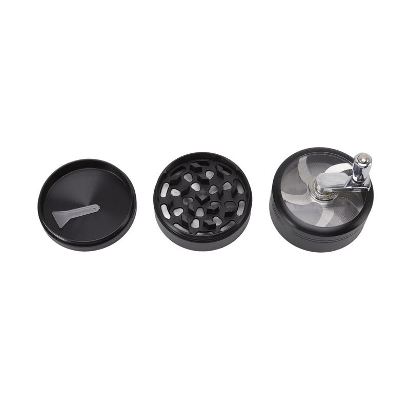 4 Layers Hand Crank Spices Grinder Zinc Alloy 60mm Manual
