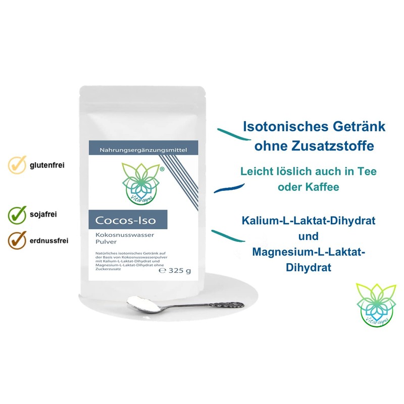 VITARAGNA Cocos-Iso Electrolytes – Coconut Water Powder Mix for Isotonic