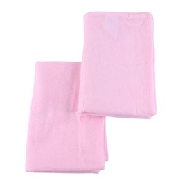 Junior Joy Ultra Soft Cot Flannelette Sheets, Pack of 2, 100% Cotton, for Baby and Toddler, Super Soft, OEKO-TEX Approved, 150cm x 100cm – Pink
