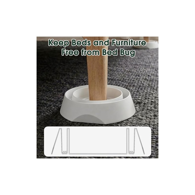 Bed Bug Trap, 8 Pack Bed Bug Interceptors for Bed