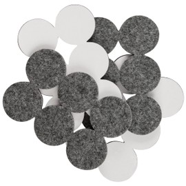SoftTouch 4758395N Hardwood Floor Protector Self Stick Felt Furniture Pads, 1-1/2 Inch, Gray