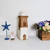 K KILIPES Wood Lighthouse Beach Decorations for Home, Battery Powered