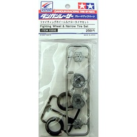 Fighting Wheel and Narrow Tire Set Dangun Racers Tune-up Parts by Tamiya