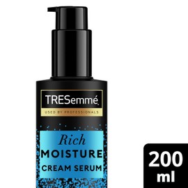 TRESemme Rich Moisture Leave-In Cream Hair Serum hair treatment with Hyaluronic Acid for up to 3x extra smoothness* & all-day hydration 200 ml