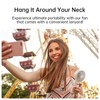 JISULIFE Handheld Portable Fan, Stronger and Longer-Lasting: 5 Speed, 5000mAh