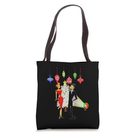 Mid Century Modern Christmas Party MCM Retro Cocktail Party Tote Bag