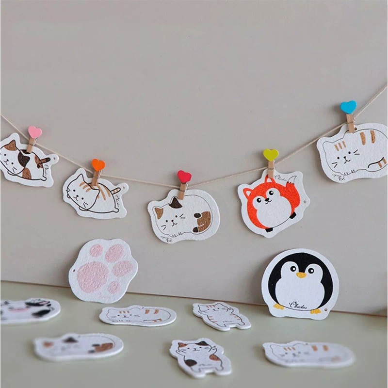 Veraly Esponja Pulpa De Madera Diseños Kawaii Limpieza Profunda