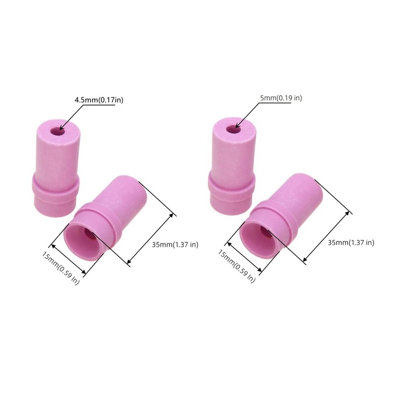 Vleant 10pcs Ceramic Sandblast Nozzle (Inner Diameter 4.5mm+5mm) Sand Blaster