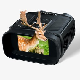 VERYMODEL Night Vision Goggles, 4K Night Vision Binoculars, 8X Digital Zoom,7 Gear Infrared, 3''HD Screen Camera Built in 32GB Card to Save Photos & Videos for Camping, Hunting