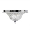 Elegant Designs FM1002-CHR 2 Light Glass Ceiling Light Glacier Petal