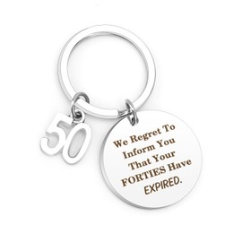 50th Birthday Gifts for Women,50th Birthday Gifts Men,Mens 50th Birthday Gifts,Funny 50th Birthday Gifts for Women,50th birthday gifts Keyring,50th Birthday Gifts Ideas Gifts Women Joke Gift Presents