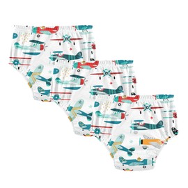 Mazeann Airplane Toddler Potty Training Underwear Cotton Absorbent Soft Baby Girl Boy Potty Training Pant 3t