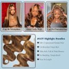 ALHER 4/27 Honey Blonde Highlight 3 Bundles With 13x4 Frontal
