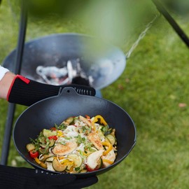 Barbecook Heat Resistant Barbecue Gloves, Premium Gloves for BBQ, Grill, Fireplace and Oven in Black, 33 cm