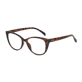 Calabria L 15559 Cat Eye Reading Glasses +3.00 Tortoise Havana Brown Women Designer Trendy Readers Fashion Modern Eyeglasses
