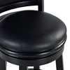 Boraam Augusta Extra Tall Swivel Bar Stool, 34-Inch, Black