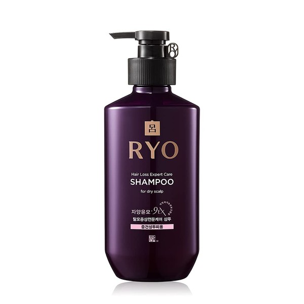 RYO Hair Loss Care Shampoo For Normal & Dry Scalp 400ml(13.5oz) Gentle Dry Scalp Care, For Itching and Flaking Scalp, Anti- Dandruff, Scalp Cleansing, Moisturize Scalp, Extra strength Volumizing