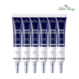 Label Young 쇼킹아이크림 20ml 6개 주름개선 기능성 아이세럼 눈밑+눈가주름 탄력케어 Shocking Eye Cream 20ml 6pcs Wrinkle Improvement Functional Eye Serum Under Eye + Eye Area Wrinkle Elasticity Care