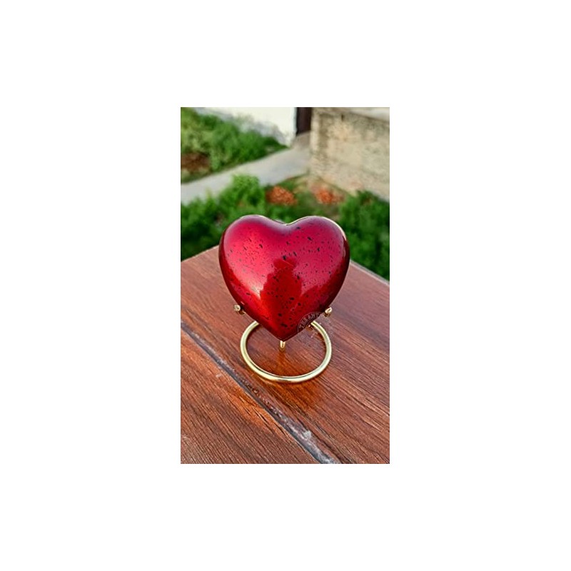 Red Heart - Urna de cremación premium para recuerdo de