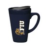 The Fanatic Group Florida International University Ceramic Mug with Swivel Lid, Design 2 - Blue